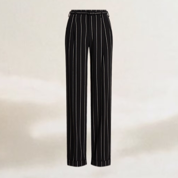 Ralph Lauren Purple Label Pants - Stamford Pinstripe Wool Pant. Ralph Lauren Collection